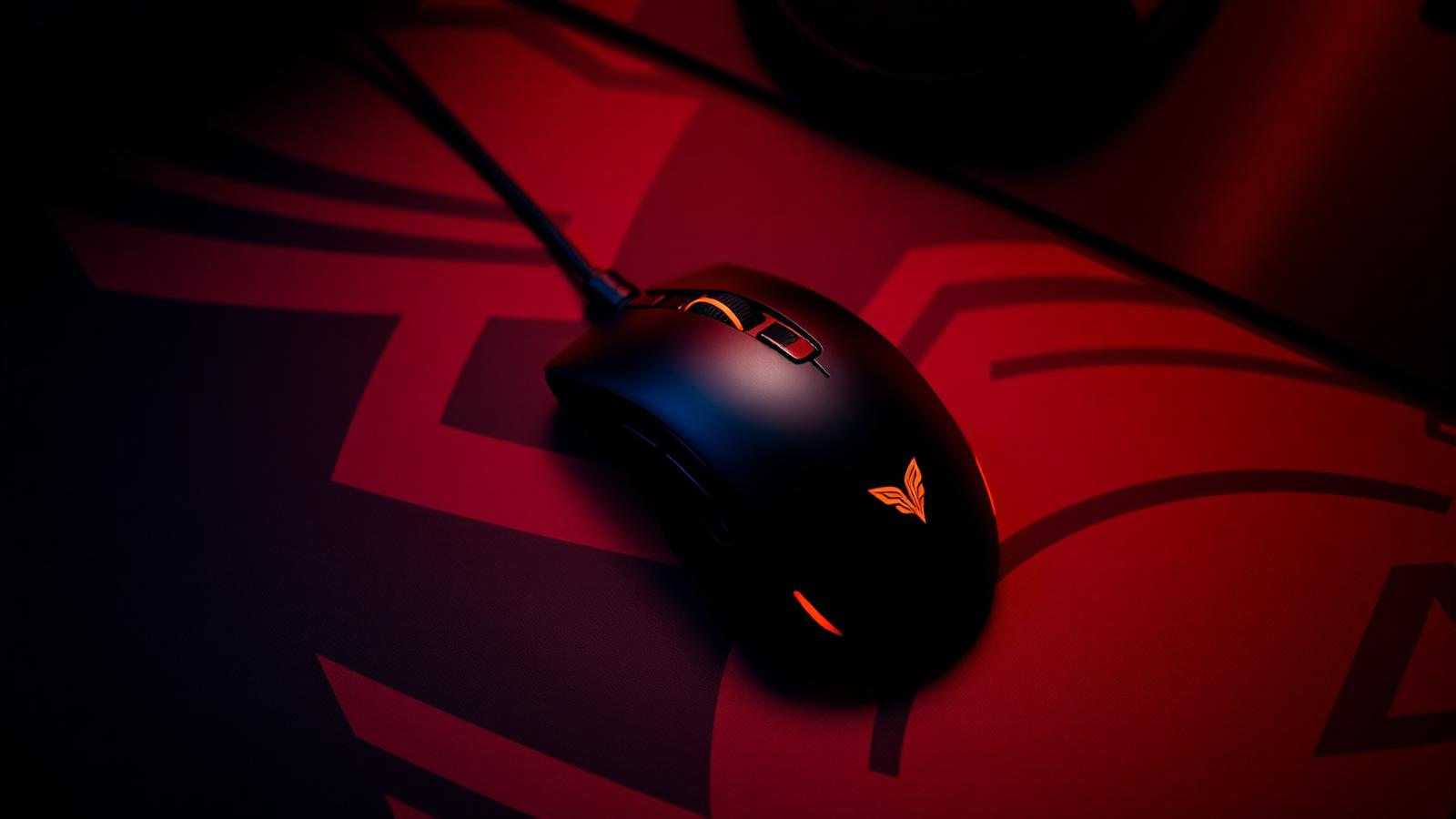 Valorant esports pro gaming mouse on a tournament setup